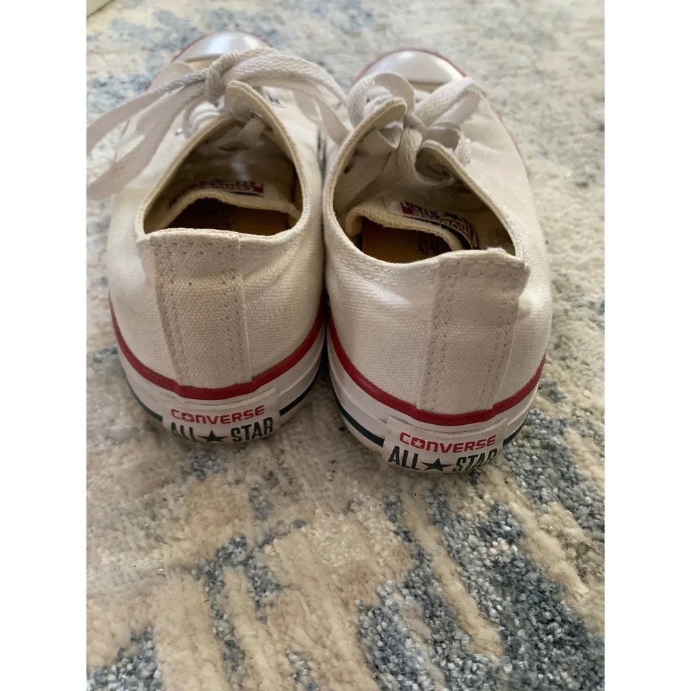 Converse Chuck Taylor All Star Low Top Off White Youth Sneakers 3J256 Size 3Y